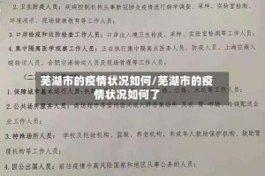 芜湖市的疫情状况如何/芜湖市的疫情状况如何了