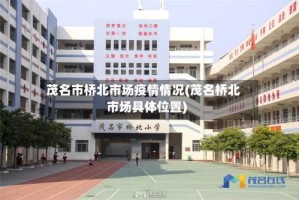 茂名市桥北市场疫情情况(茂名桥北市场具体位置)