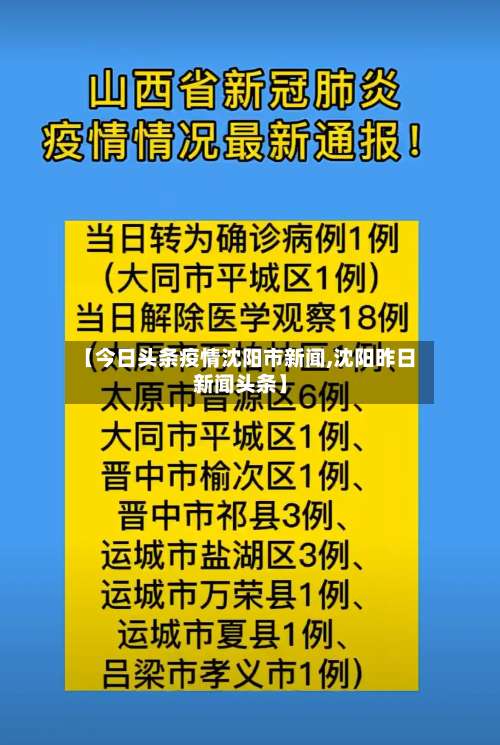【今日头条疫情沈阳市新闻,沈阳昨日新闻头条】-第1张图片